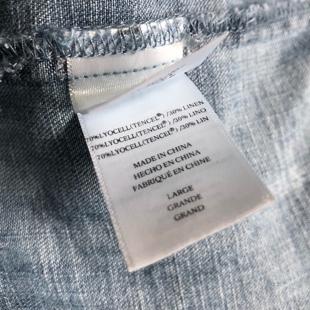 Rails Denim Short Sleeve Button Down With Pineapp… - image 8